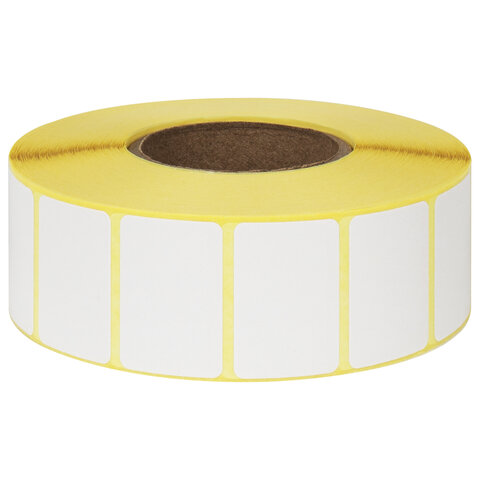 Этикетка термотрансферная ПОЛУГЛЯНЕЦ (30х20 мм), 2000 этикеток в ролике, 111971