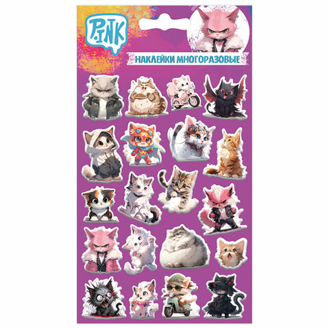 Наклейки объемные АССОРТИ, 11х20 см, PY