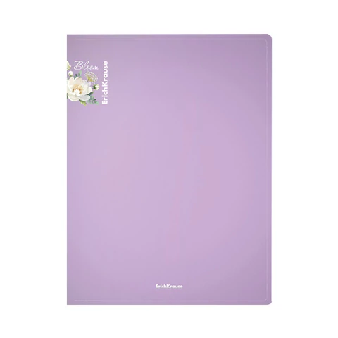 Папка на 2 кольцах ERICH KRAUSE "Matt Pastel Bloom", 24 мм, до 150 л., ассорти, 0,6 мм, 61184
