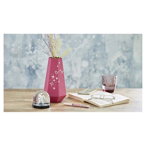 Маркер-краска лаковый EDDING 751, 1-2 мм, БЕЛЫЙ, круглый наконечник, алюминиевый корпус, E-751/49