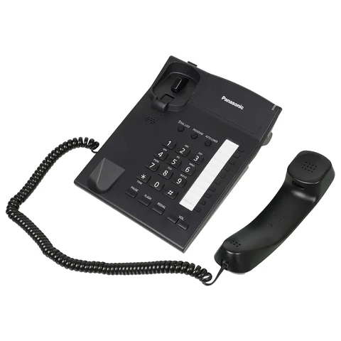 Телефон PANASONIC KX-TS2382RUB, память 10 последних набранных номеров, тональный/импульсный режим, повтор, чёрный