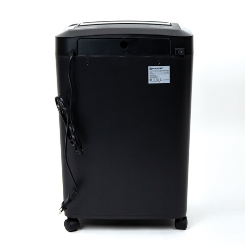 Уничтожитель (шредер) с автоподачей BRAUBERG AUTO 150M, 5 уровень секретности, 6 листов, корзина 25 литров, 532155