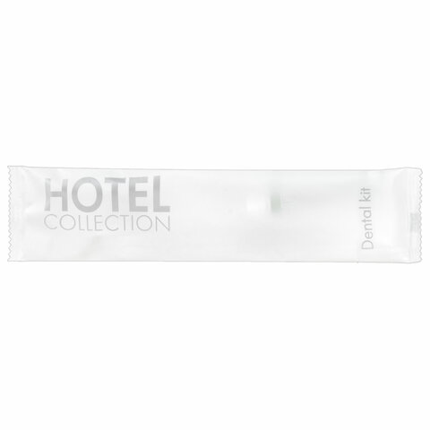 Зубной набор КОМПЛЕКТ 300 шт., HOTEL COLLECTION (зубная щётка + зубная паста 5 г), саше, флоупак, 00-00027999