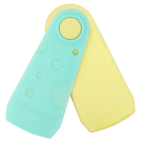 Ластик BRAUBERG "ULTRA PASTEL", 57х24х15 мм, пастельные цвета ассорти, бирюзовый пластиковый держатель, 272688