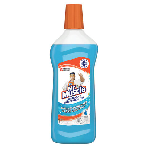 Средство для мытья пола и поверхностей 500 мл, МИСТЕР МУСКУЛ "После дождя", 365719