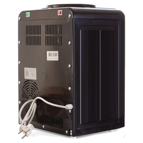 Кулер для воды AQUA WORK 0.7-TDR, настольный, НАГРЕВ/ЭЛЕКТРОННОЕ ОХЛАЖДЕНИЕ, 2 крана, черный, 34502