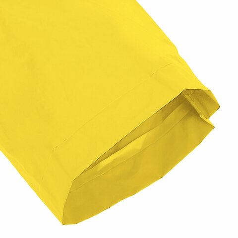 Дождевик плащ желтый на кнопках, EVA, многоразовый прочный, чехол в комплекте, универсальный размер, SHAMAANI (ШАМААНИ), 610934