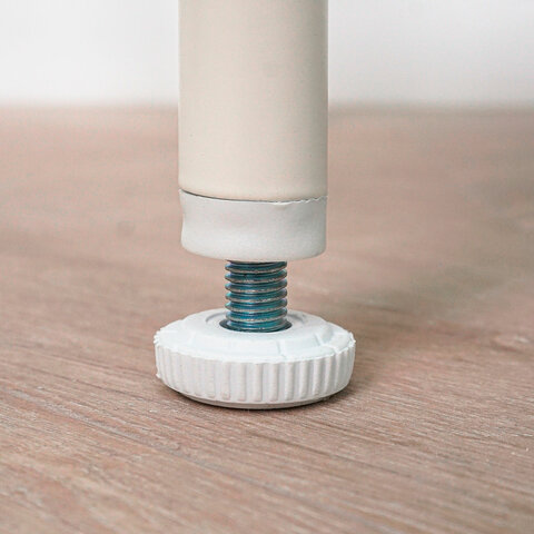 Вешалка-стеллаж "Валенсия-1", 1555х1090х300 мм, 7 полок, металл, белая, ГСВ1 Б