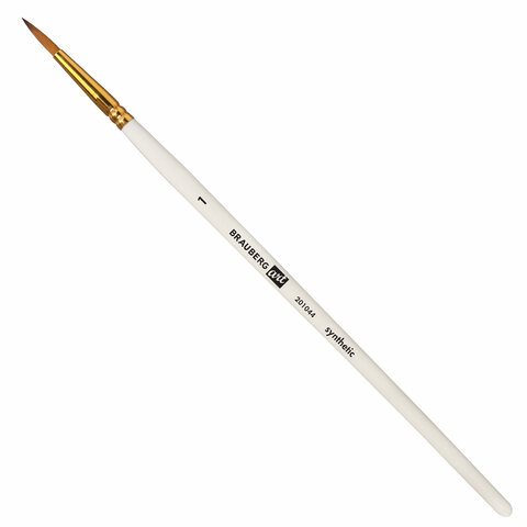 Кисти художественные набор 15 шт. + мастихин в пенале, белые, синтетика, BRAUBERG ART DEBUT, 201044