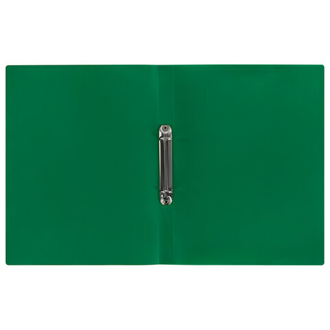 Папка на 2 кольцах А4 BRAUBERG PIXEL, 25 мм, темно-зеленая, до 170 листов, 0,5 мм, 273033