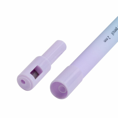 Карандаш механический цанговый 2 мм, BRAUBERG "Grade" PASTEL, HB, встроенная точилка, корпус ассорти, 181961