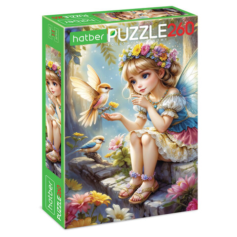 Пазл картонный "ВОЛШЕБНЫЕ МИРЫ" 260 элементов АССОРТИ, 220х330 мм, HATBER