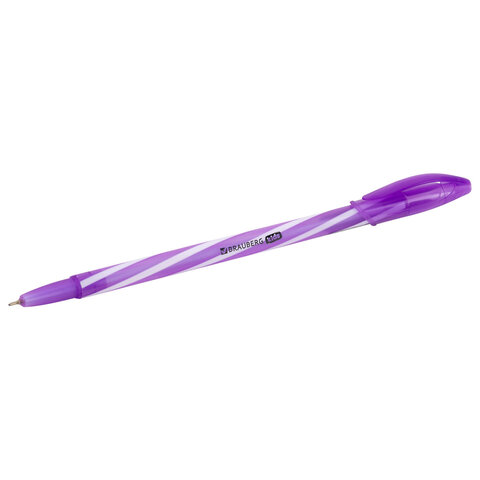Ручка шариковая масляная BRAUBERG KIDS "TWIST", СИНЯЯ, корпус ассорти, пишущий узел 0,7 мм, линия письма 0,35 мм, 144104