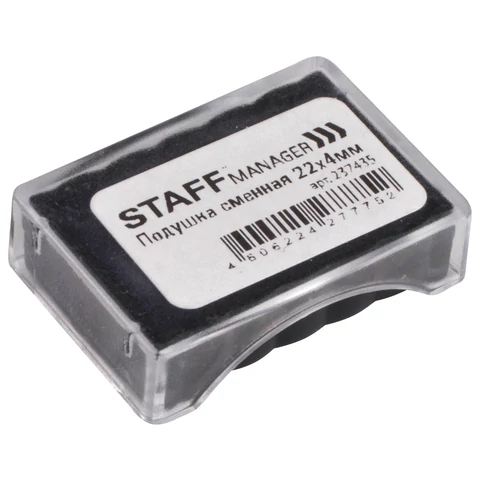 Подушка сменная STAFF (22х4 мм) для датеров "Printer 7810", "Printer 7810 BANK" и нумераторов "Printer 7836", синяя, 237435