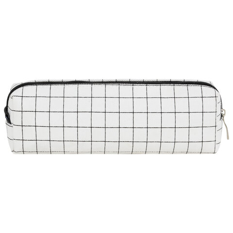 Пенал BRAUBERG, 1 отделение, полиэстер, "Sweet bunny", белый, 19х4х6 см, 272304