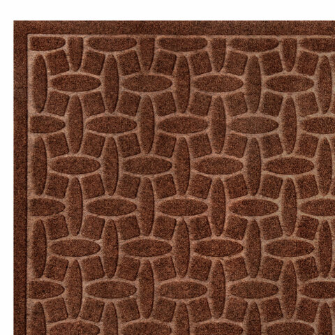 Коврик придверный 60х90 см, ВЕНГЕ, грязезащитный, 430 г/м2, фактурный рисунок АЛМАЗ, ЛЮБАША, 701056