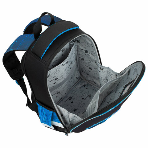 Ранец BRAUBERG KIDS START, 1 отделение, 2 кармана, Digital gamepad, 3D-панель, 35х26х13 см, 273152