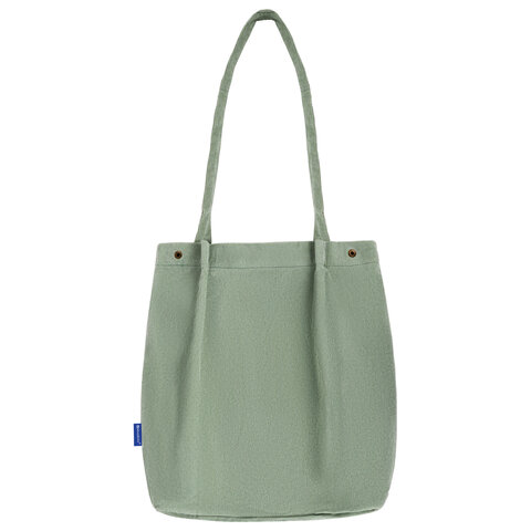 Сумка шоппер BRAUBERG MOMENTS, вельвет, 35х30 см, мятный, 271908