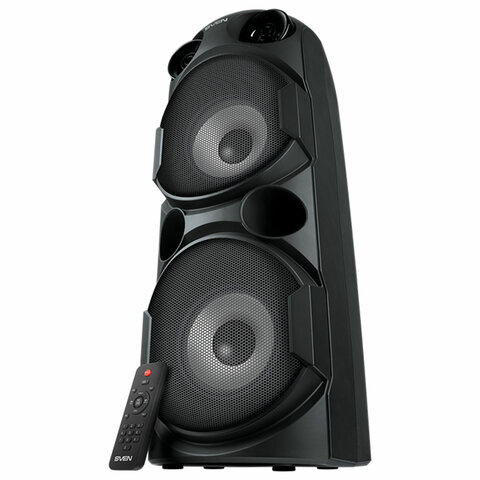 Колонка портативная SVEN PS-750, 80 Вт, TWS, Bluetooth, FM, USB, microSD, LED-дисп, черная, SV-019617