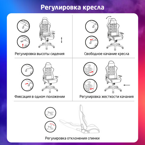 Кресло компьютерное BRABIX "GT Master GM-110", две подушки, экокожа, черное/желтое, 531927