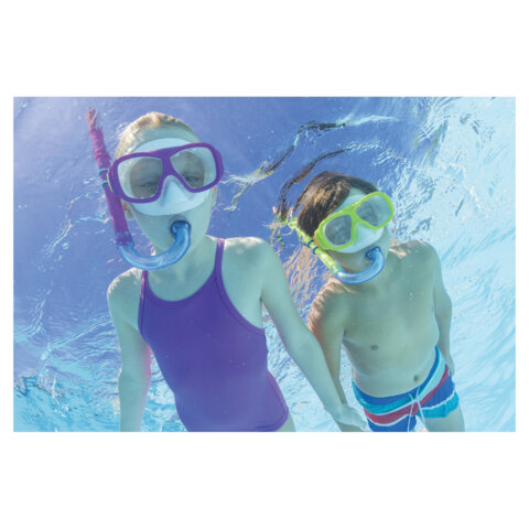 Комплект для плавания маска + трубка, от 7 лет, АССОРТИ, BESTWAY, 24035