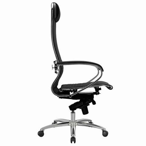 Кресло офисное МЕТТА "SAMURAI" K-1, экокожа, черное