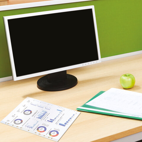 Папки-файлы перфорированные А4 BRAUBERG "EXTRA 1000", КОМПЛЕКТ 50 шт., гладкие, ПЛОТНЫЕ, 100 мкм, 229672