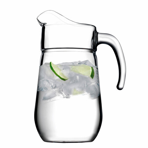 Кувшин прозрачный, объем 1370 мл, фактурное стекло, PASABAHCE "СИЛЬВАНА", фирменная подарочная упаковка, 43334
