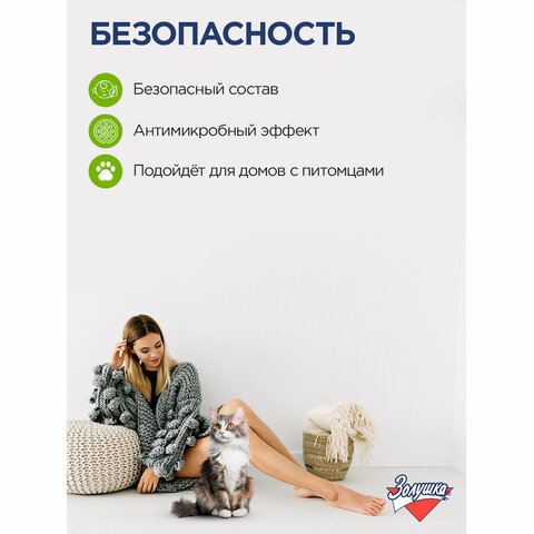 Средство для мытья пола 1 л, ЗОЛУШКА, с дезинфицирующим эффектом, М09-4