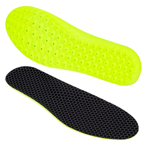 Стельки для обуви АНАТОМИЧЕСКИЕ С МАССАЖНЫМ ЭФФЕКТОМ, материал PU PRO, размер RU 34-39 / EU 35-40, с линиями выреза, SHEGRA (ШЕГРА), 700742