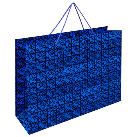 Пакет подарочный (1 шт.) 53x16x38 см, "BIG SIZE", голография, ассорти 3 цвета, ЗОЛОТАЯ СКАЗКА, 609730