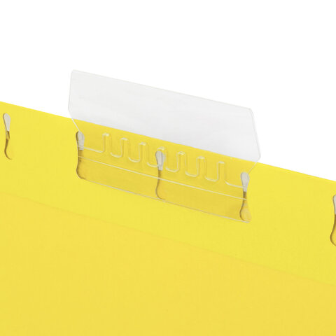 Подвесные папки А4 (350х240 мм) до 80 л., КОМПЛЕКТ 10 шт., желтые, картон, STAFF, 270930