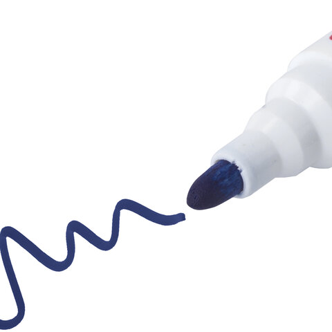 Маркеры стираемые для белой доски НАБОР 4 ЦВЕТА, STAFF "Manager" WBM-491, 5 мм, с клипом, 151495