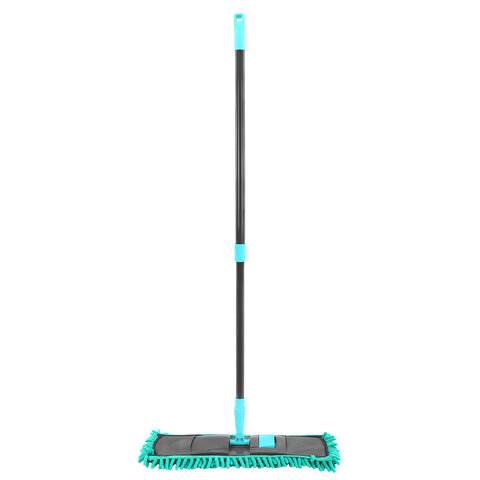 Швабра КОМПЛЕКТ флаундер 40 см + МОП синель (ТИП К) + черенок 70-120 см, ЛЮБАША БЮДЖЕТ, 700051