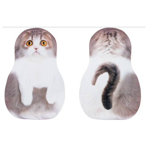 Игрушка мягкая АНТИСТРЕСС "КОШКИ", Бифлекс, ассорти, высота 30 см, 10 видов, WOOZOO (ВУЗУ), 666359