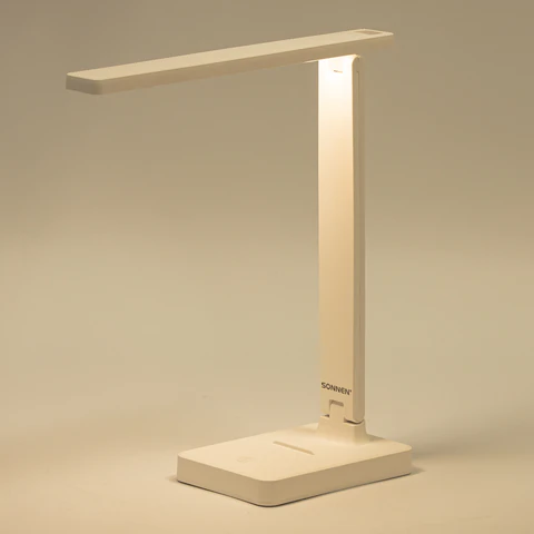Настольная лампа / светильник беспроводная SONNEN PT-101, USB, LED, 2 Вт, 3 режима, белый, 238776
