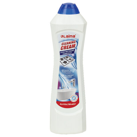 Чистящее средство универсальное крем 780 мл, LAIMA PROFESSIONAL "White fresh", 608661