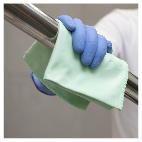 Перчатки латексные КЩС, сверхпрочные, плотные, хлопковое напыление, размер 9,5-10, XL (очень большой), синие, HQ Profiline, 74736