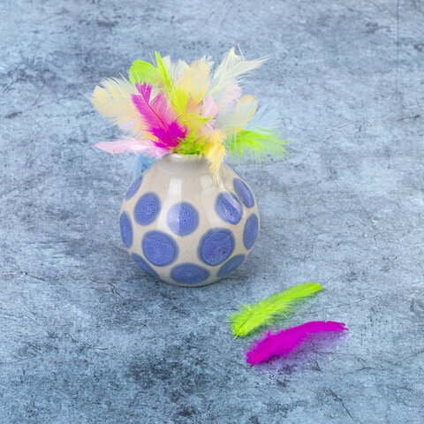 Перья декоративные "Карнавальные", 5-8 см, 24 шт., 6 цветов, пастель, ассорти, ОСТРОВ СОКРОВИЩ, 661377