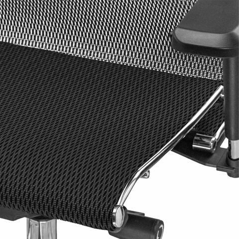 Кресло офисное МЕТТА "SAMURAI" S-3, с подголовником, сверхпрочная ткань-сетка, черное