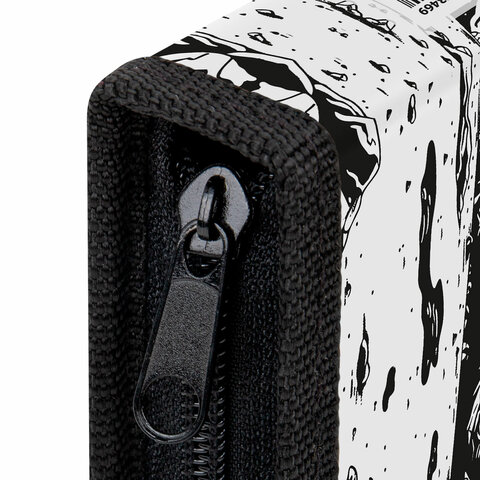 Пенал ПИФАГОР, 1 отделение, ламинированный картон, 19х11 см, "Space invader", 273469