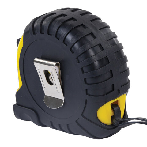 Рулетка измерительная 10 м х 25 мм, обрезиненный корпус, с фиксатором, RABBITEX (РАББИТЕКС) Standard, 671351