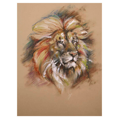 Альбом для пастели, картон СЕРЫЙ некрашенный 630 г/м2, 207х297 мм, 10 л., BRAUBERG ART CLASSIC, 105916