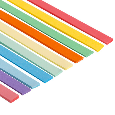 Бумага для квиллинга "Радуга", 10 цветов, 100 полос, 7 мм х 300 мм, 80 г/м2, ОСТРОВ СОКРОВИЩ, 128755