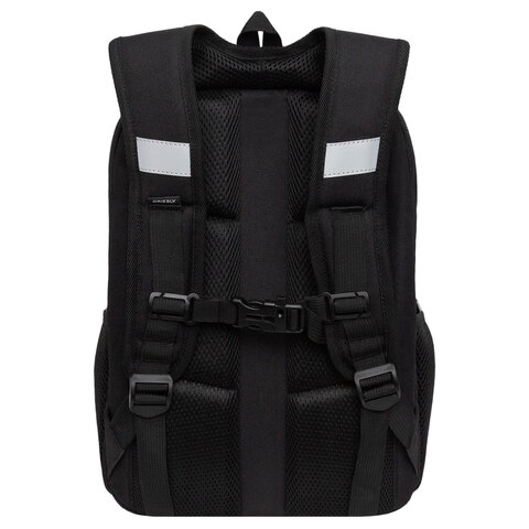 Ранец GRIZZLY анатомическая спинка, 2 отделения, для девочек, "INFINITY", 37х26х16 см, RAw-594-2/1