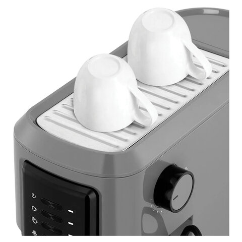 Кофеварка рожковая KITFORT КТ-7293, 1050 Вт, объем 1,5 л, 15 бар, ручной капучинатор, серебристая