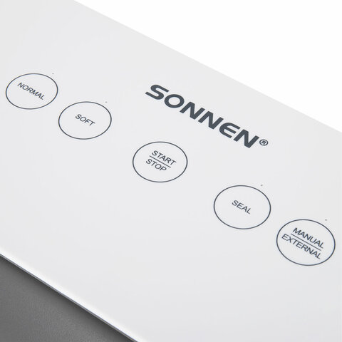 Вакууматор/вакуумный упаковщик SONNEN VS-V73, 3 режима, 95 Вт, запаивание до 30 см, сенсорная панель, резак, 456338