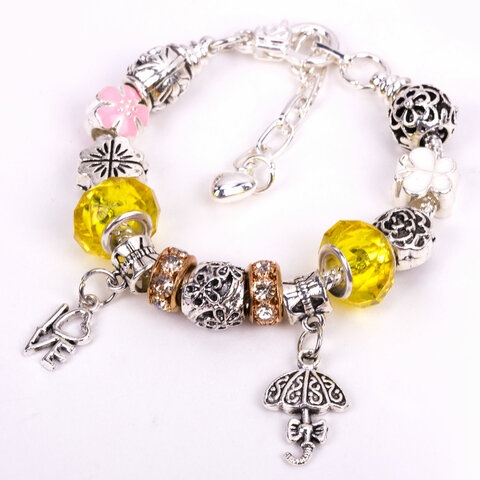 Набор для создания бижутерии и украшений 117 элементов МЕГА НАБОР, бусины, браслеты, подвески, BRAUBERG KIDS, 665293