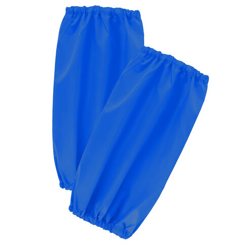 Фартук с нарукавниками для уроков труда ПИФАГОР, 3 кармана, уменьшенный размер, 39х49 см, синий, 273750