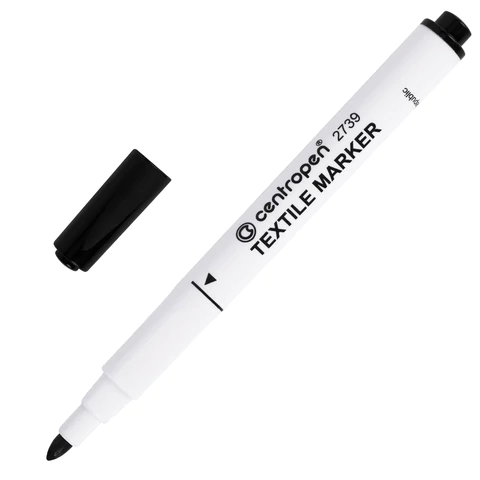 Маркеры для ткани 10 ЦВЕТОВ CENTROPEN "Textile Marker", круглый наконечник, 1,8 мм, 2739/10, 5 2739 1001